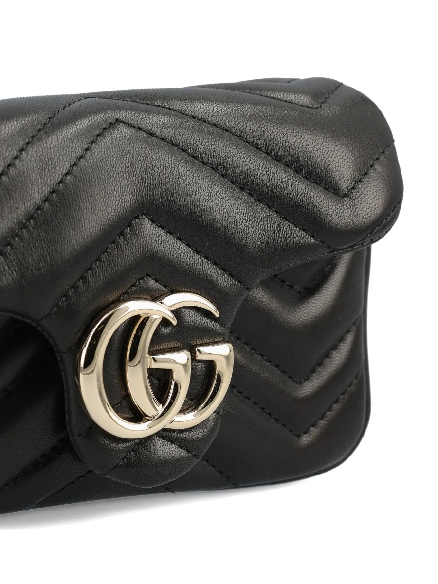 Geanta mini Gucci 'Ophidia' neagra din piele - Img 6