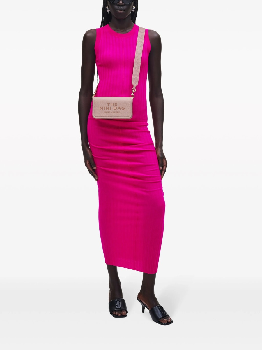 Geanta mini Marc Jacobs roz din piele - Img 2