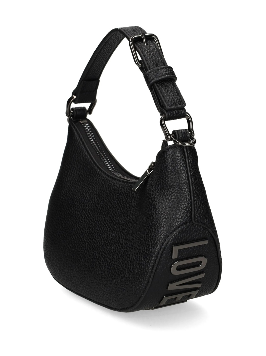 Geanta mini Moschino neagra din poliuretan - Img 2