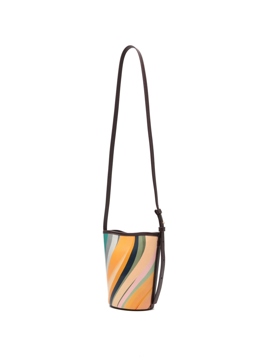 Geanta mini Paul Smith neutra din piele - Img 2