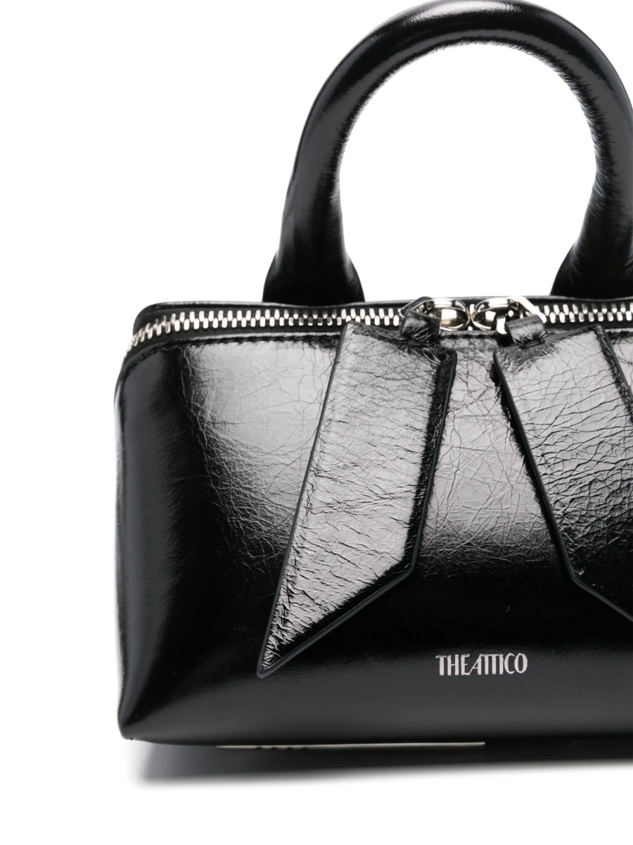 Geanta mini THE ATTICO neagra din piele - Img 4