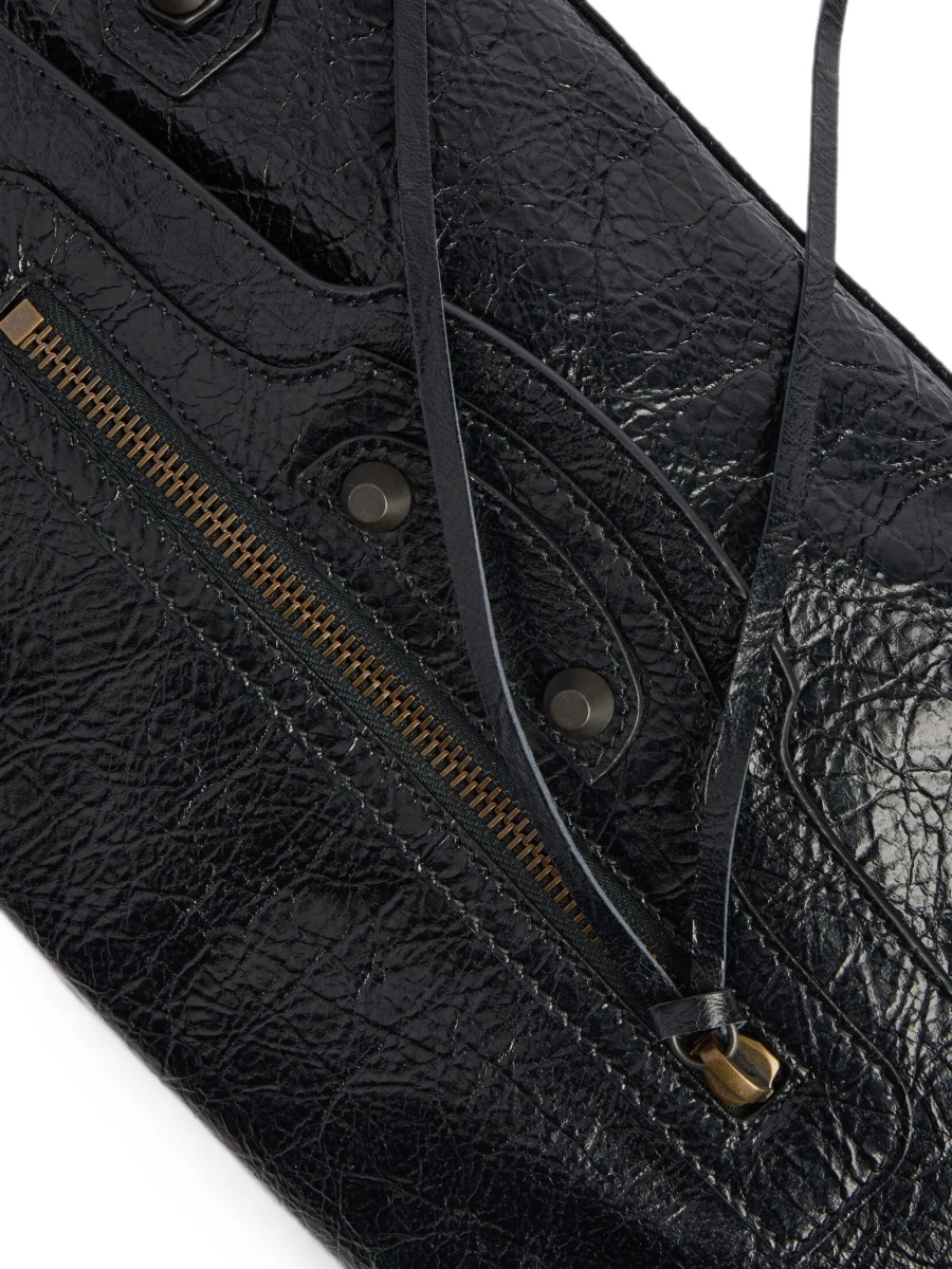 Geanta plic Balenciaga neagra din piele - Img 5