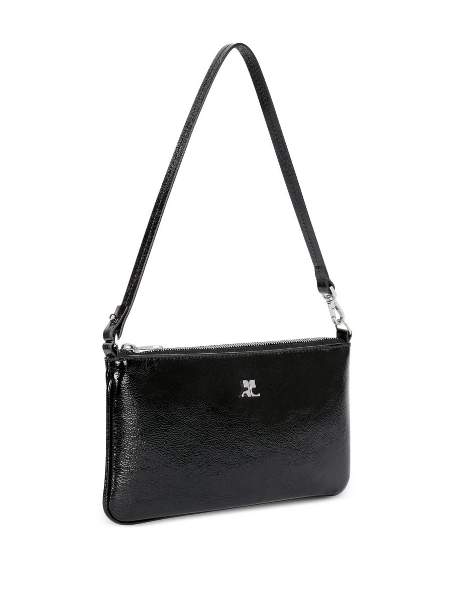 Geanta plic COURRÈGES neagra din piele - Img 3