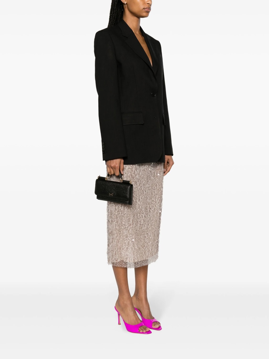 Geanta plic Dolce &amp; Gabbana neagra din piele - Img 2
