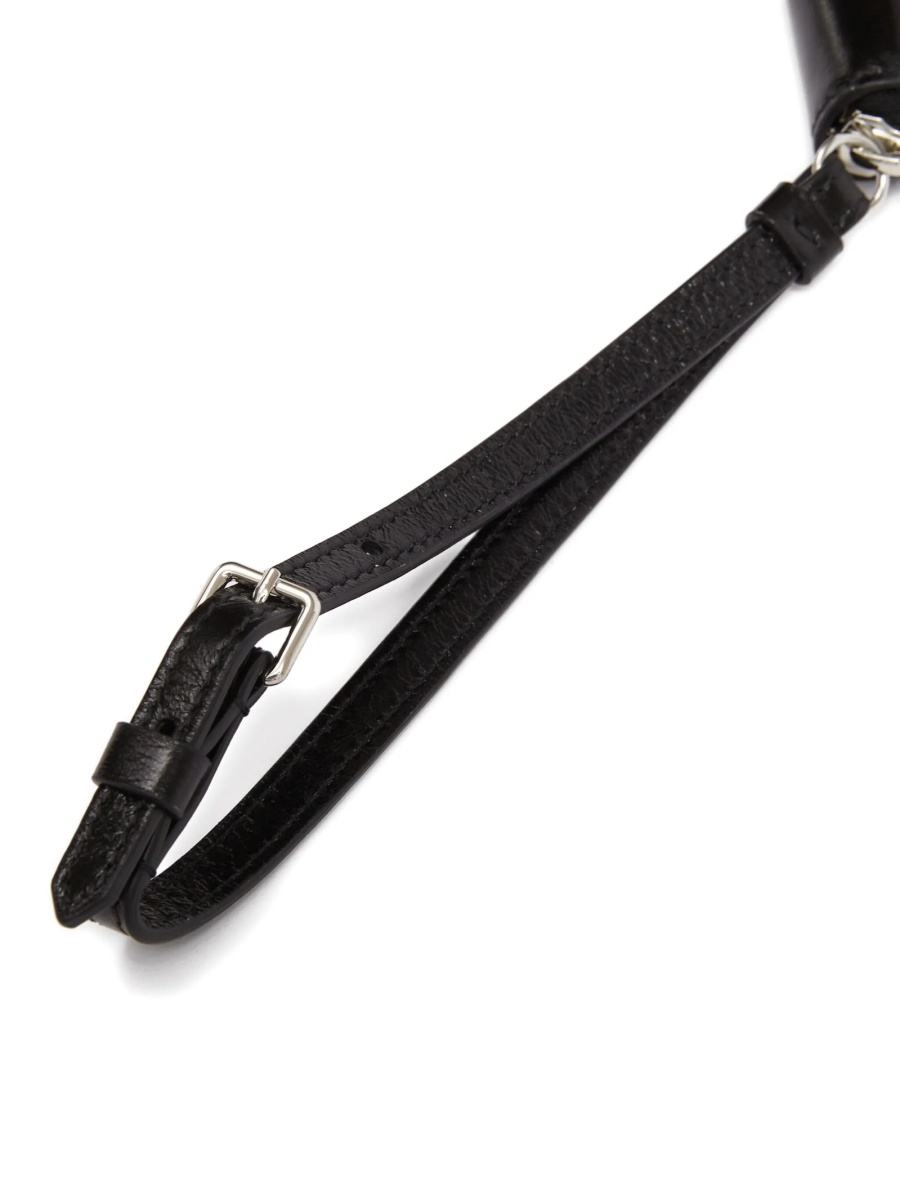 Geanta plic Maison Margiela neagra din piele - Img 4