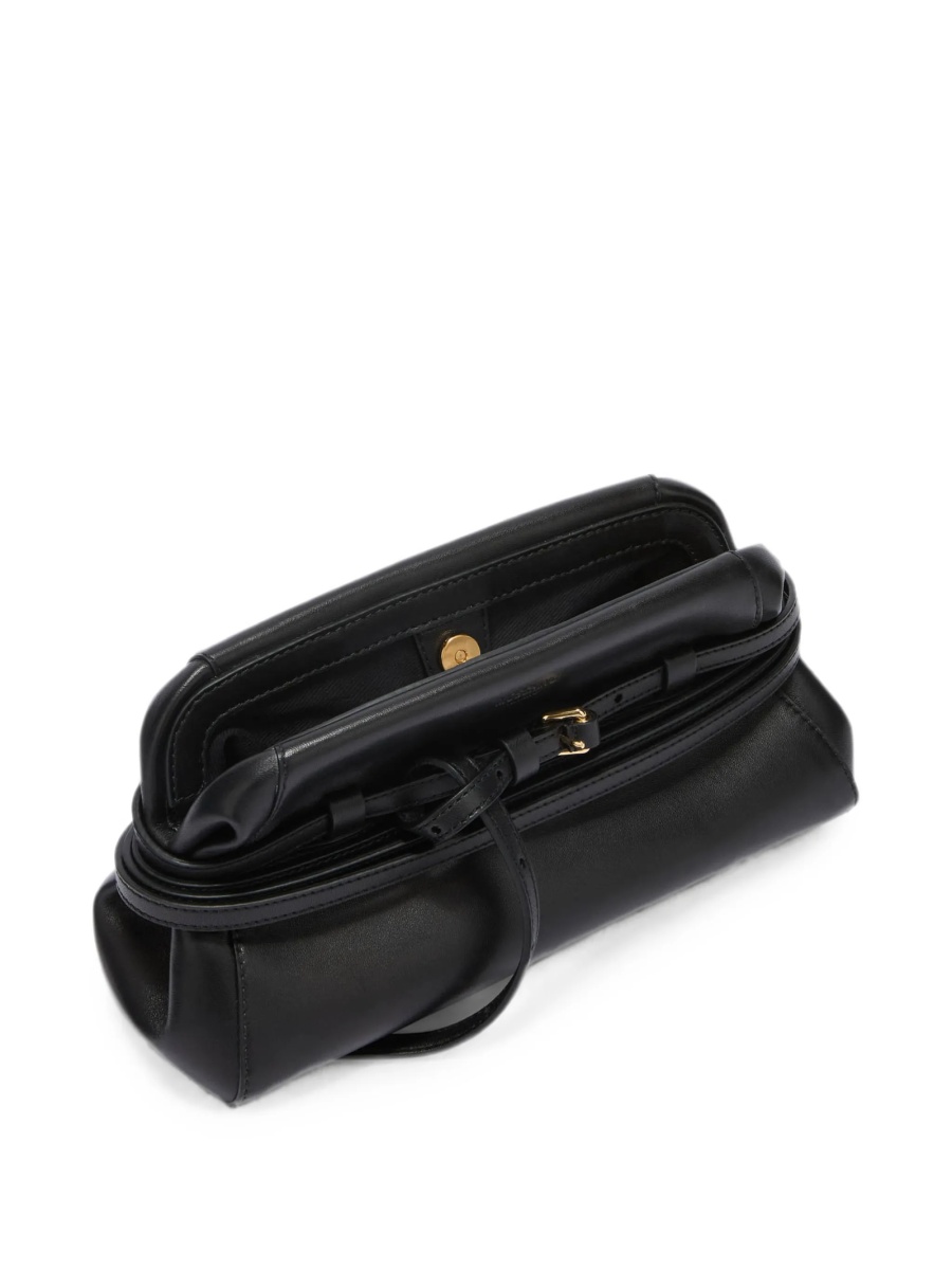 Geanta plic Moschino neagra din piele - Img 3