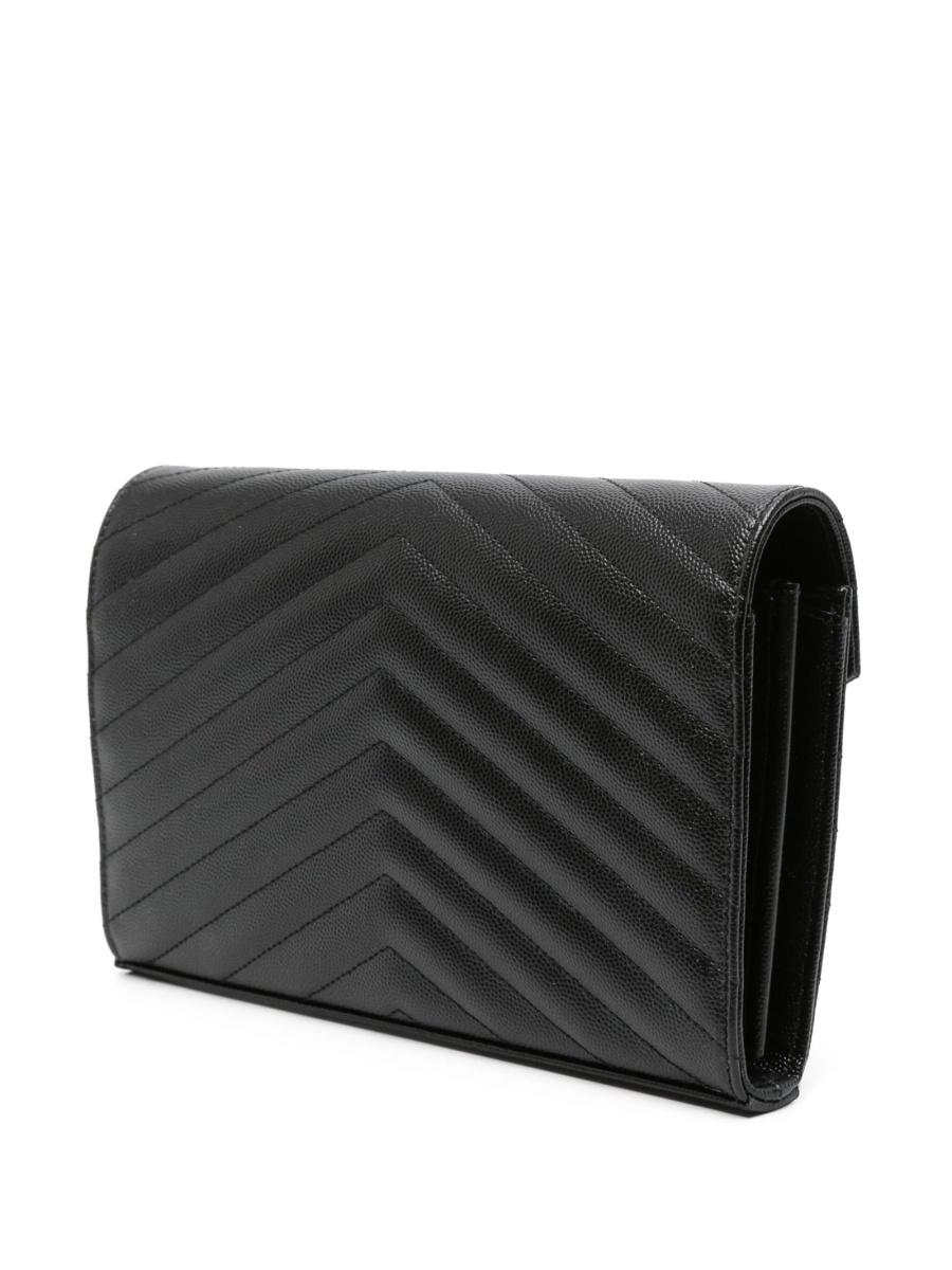 Geanta plic Saint Laurent neagra din piele - Img 3