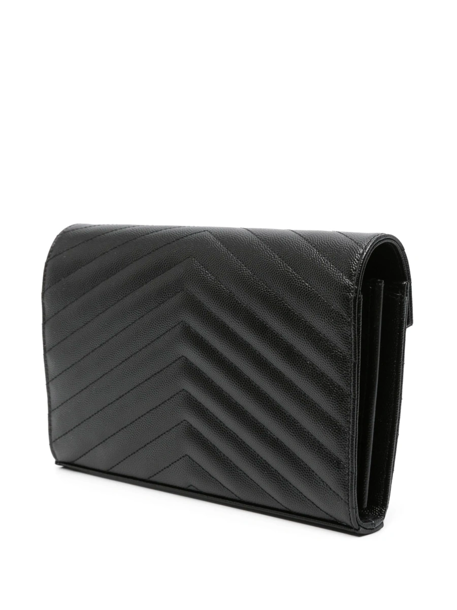 Geanta plic Saint Laurent neagra din piele - Img 3