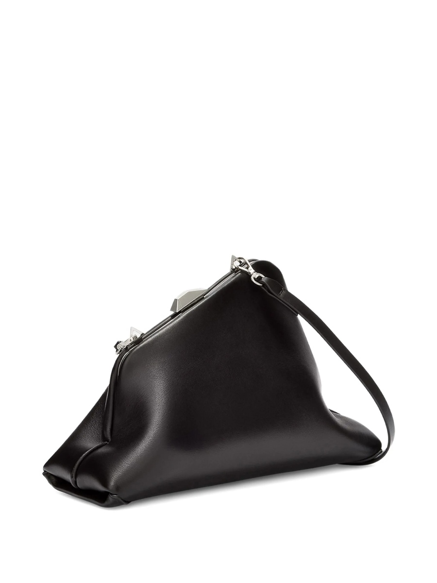 Geanta plic THE ATTICO neagra din piele - Img 4