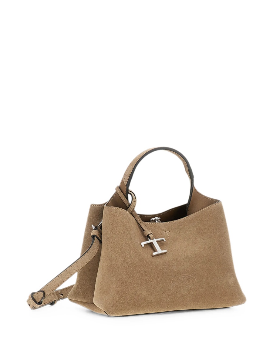 Geanta plic TOD'S neutra din piele intoarsa - Img 3