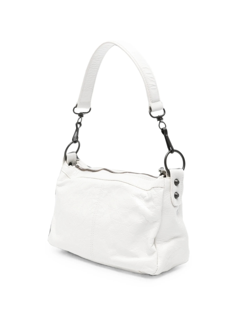Geanta tip postas Balenciaga alba din piele - Img 3