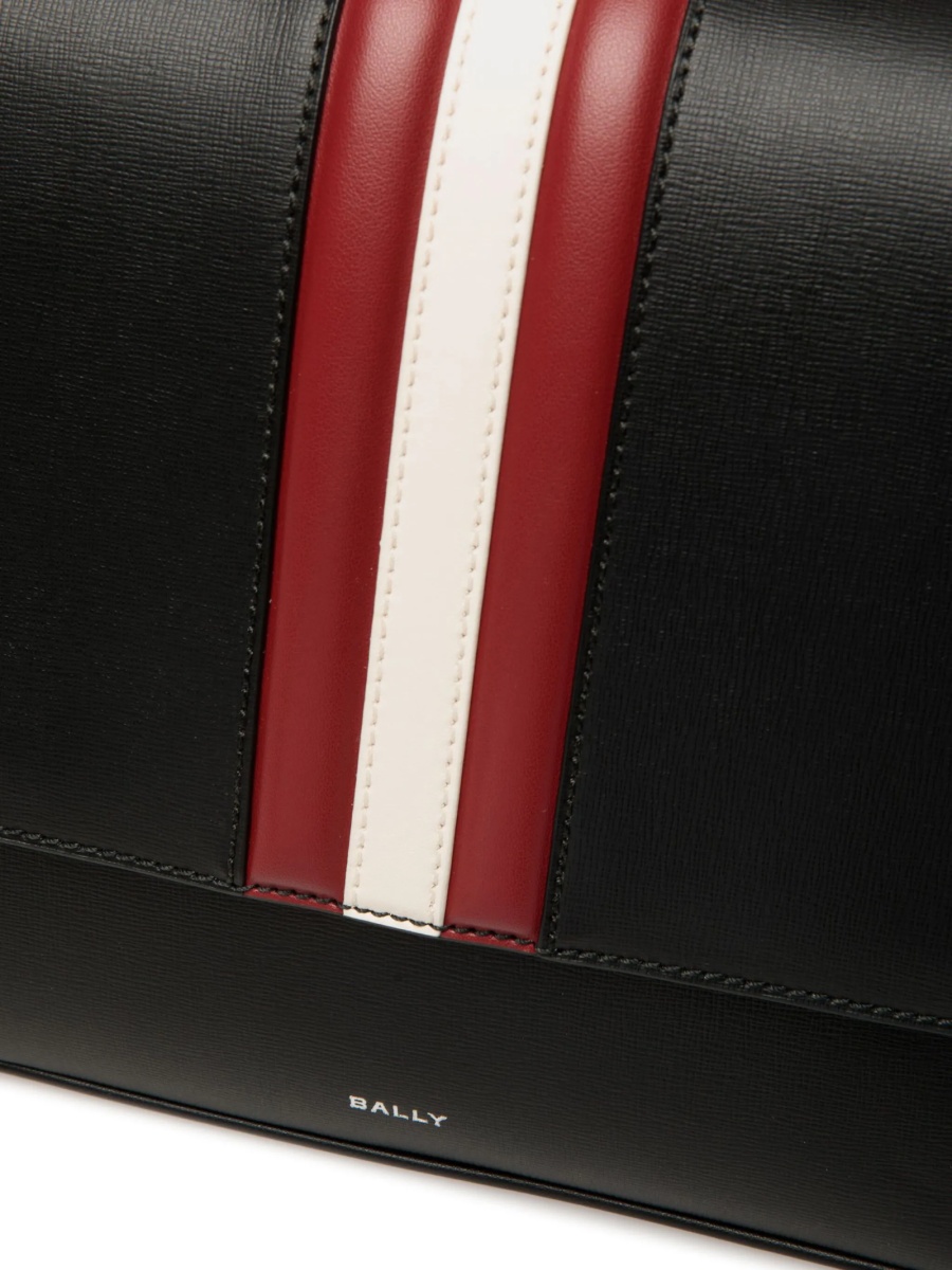Geanta tip postas Bally neagra din piele - Img 5