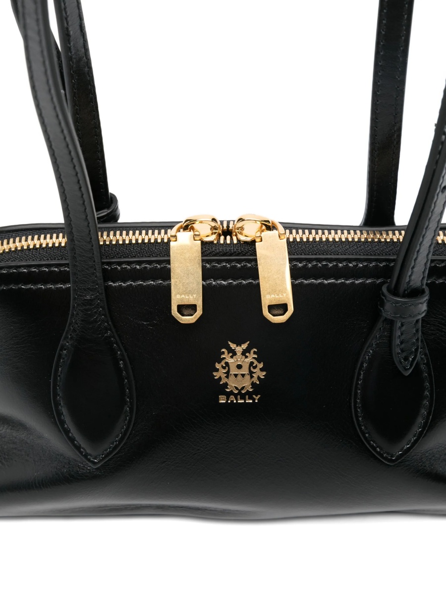 Geanta tip postas Bally neagra din piele - Img 4