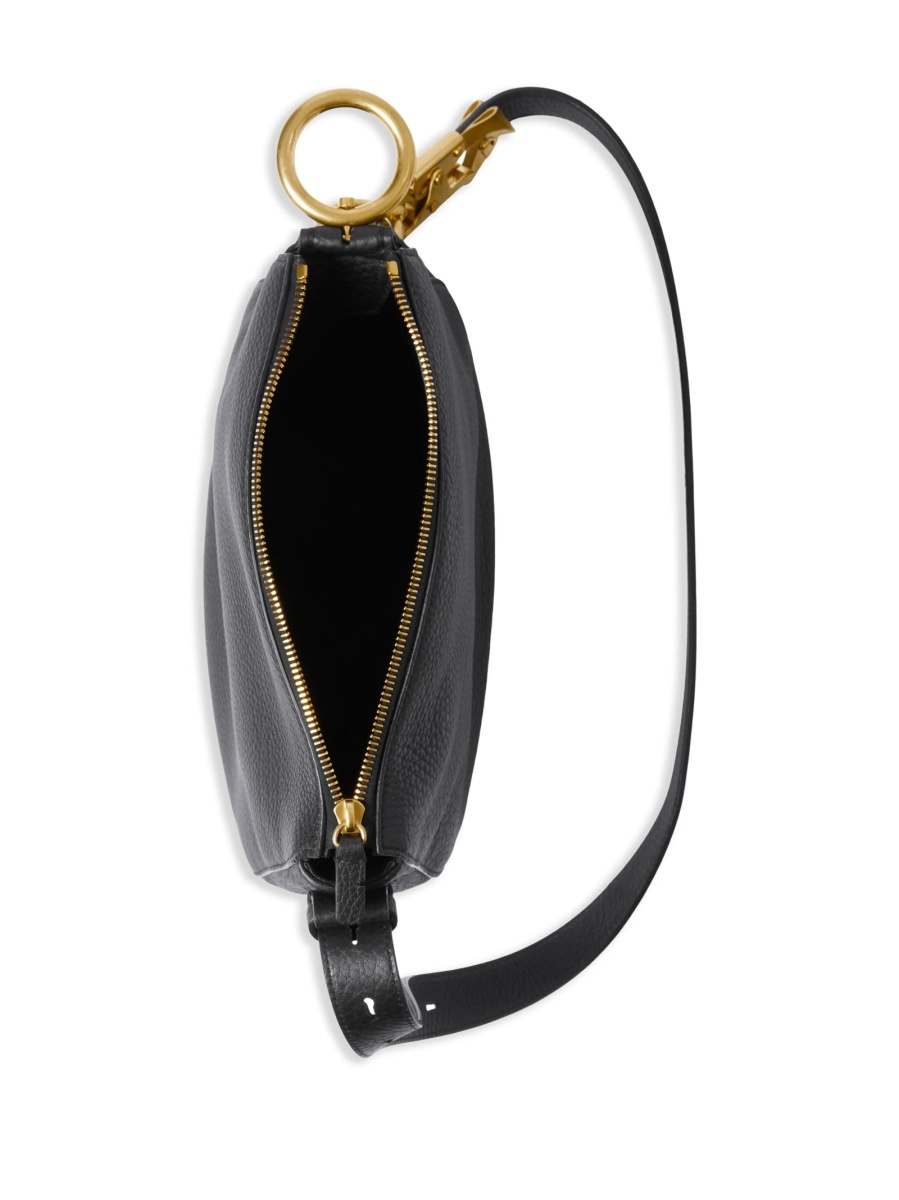 Geanta tip postas Burberry neagra din piele - Img 4
