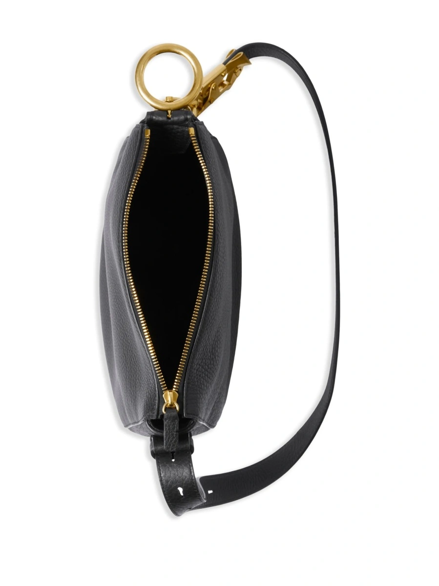 Geanta tip postas Burberry neagra din piele - Img 4