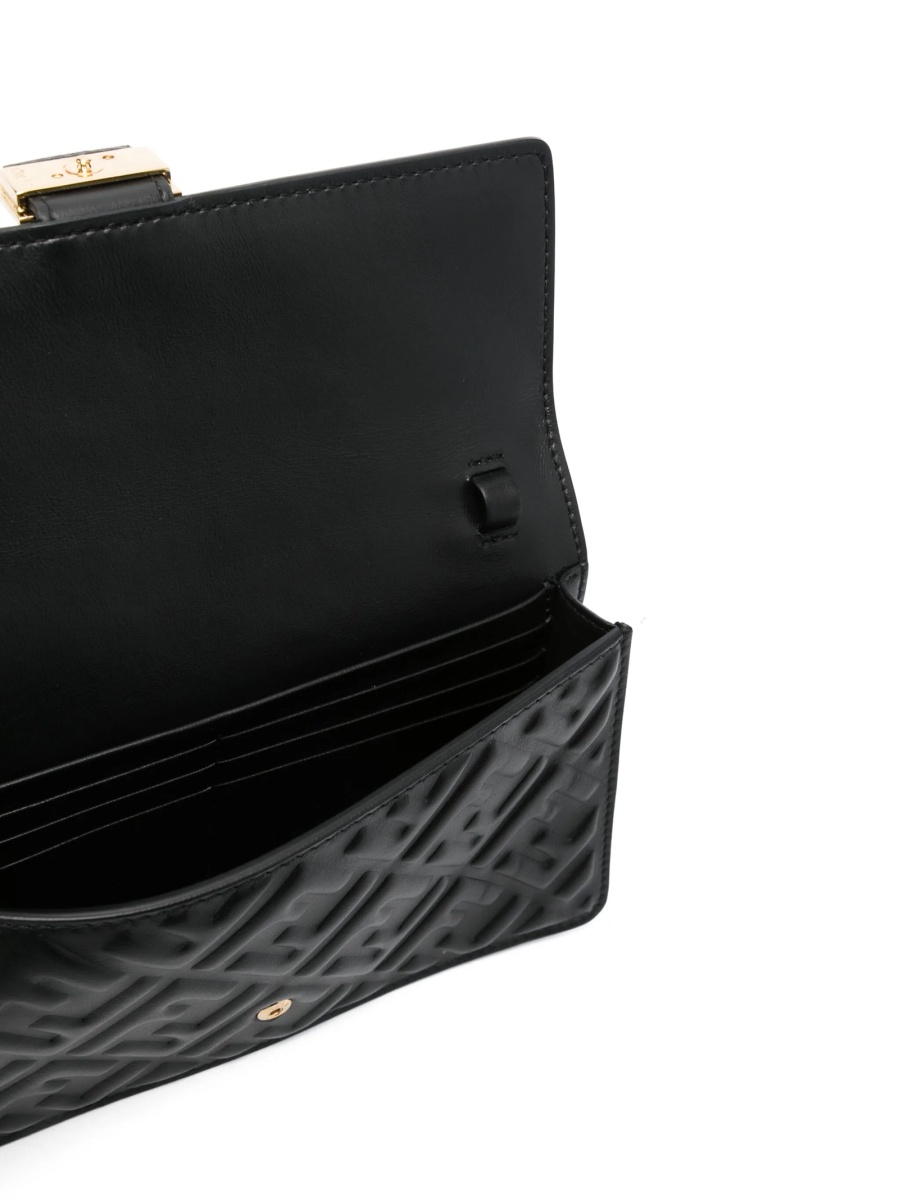 Geanta tip postas Fendi neagra din piele - Img 5