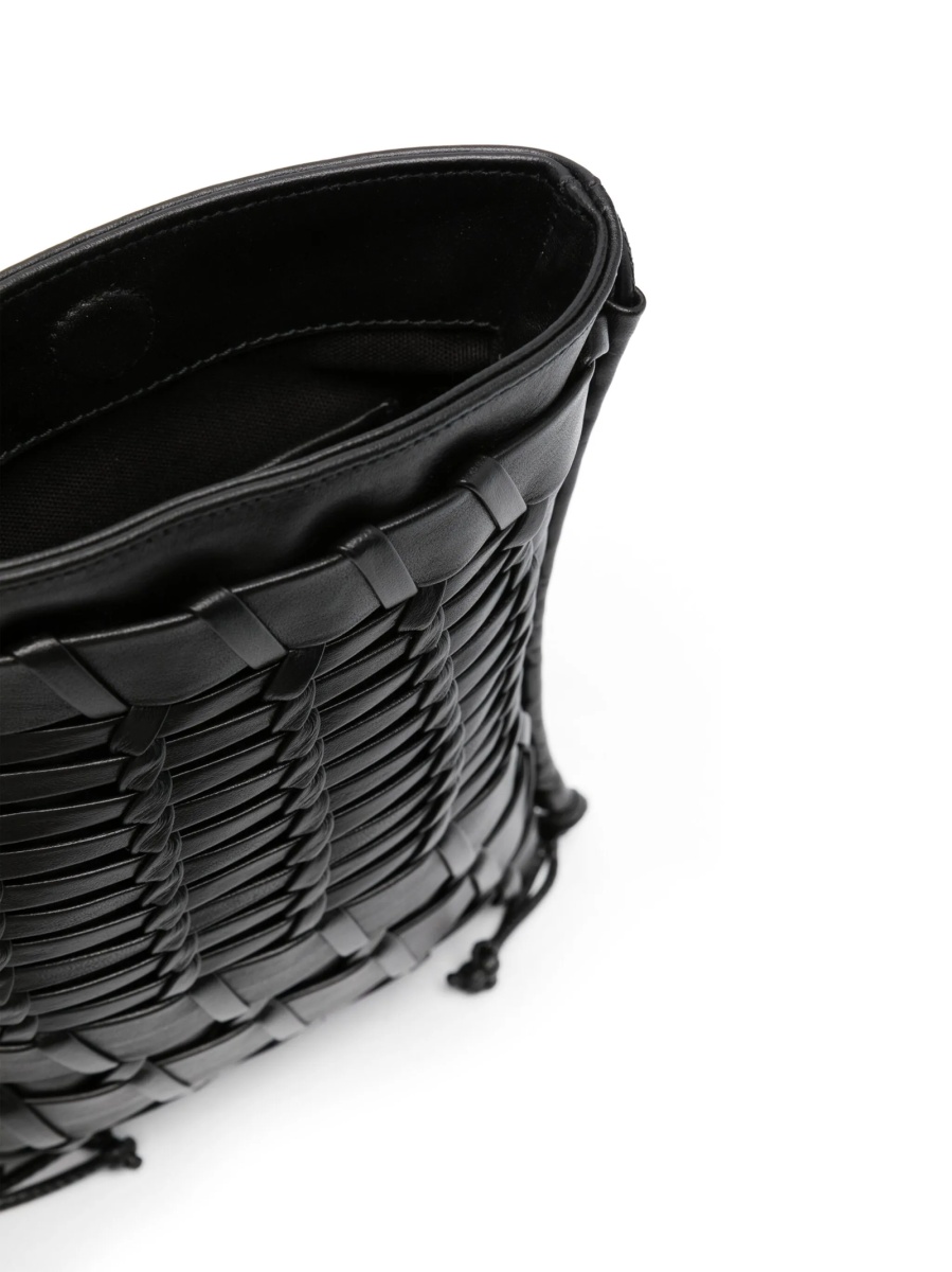 Geanta tip postas HEREU neagra din piele - Img 5