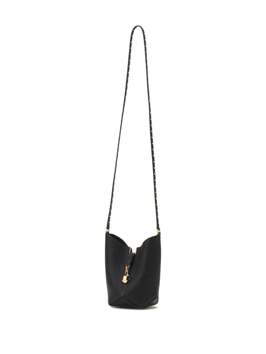 Geanta tip postas Lanvin neagra din bos taurus - Img 2