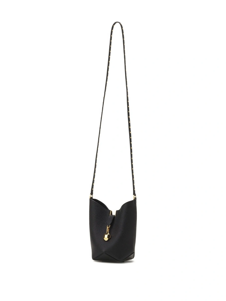 Geanta tip postas Lanvin neagra din bos taurus - Img 2
