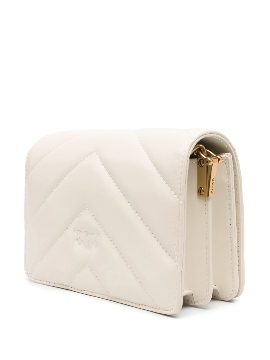 Geanta tip postas Pinko neutra din piele - Img 3