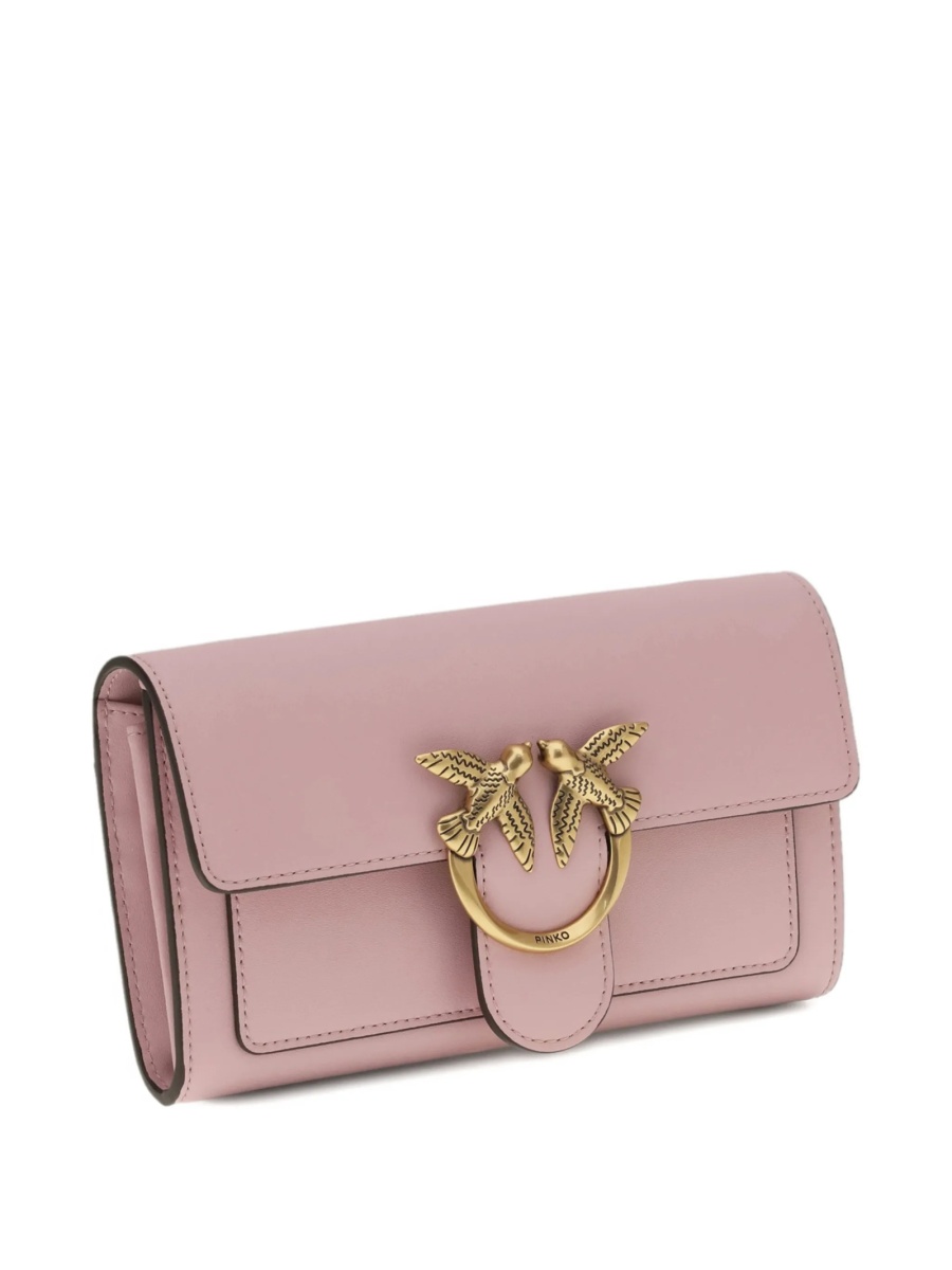 Geanta tip postas Pinko roz din piele - Img 2