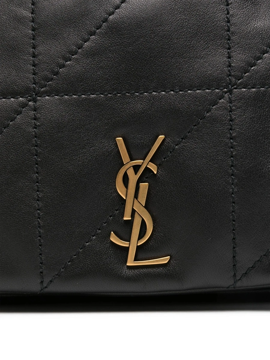 Geanta tip postas Saint Laurent neagra din piele - Img 4