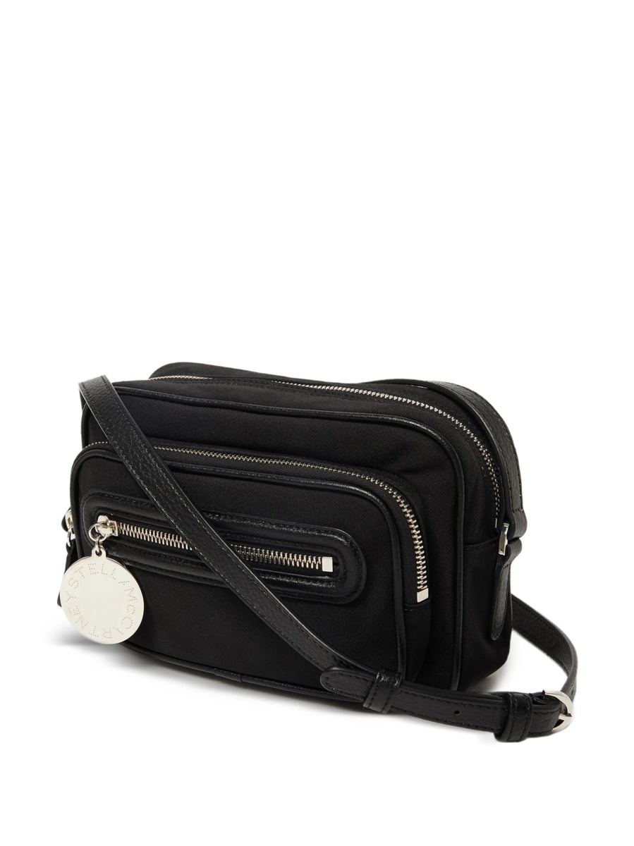 Geanta tip postas Stella McCartney neagra din poliamida - Img 4