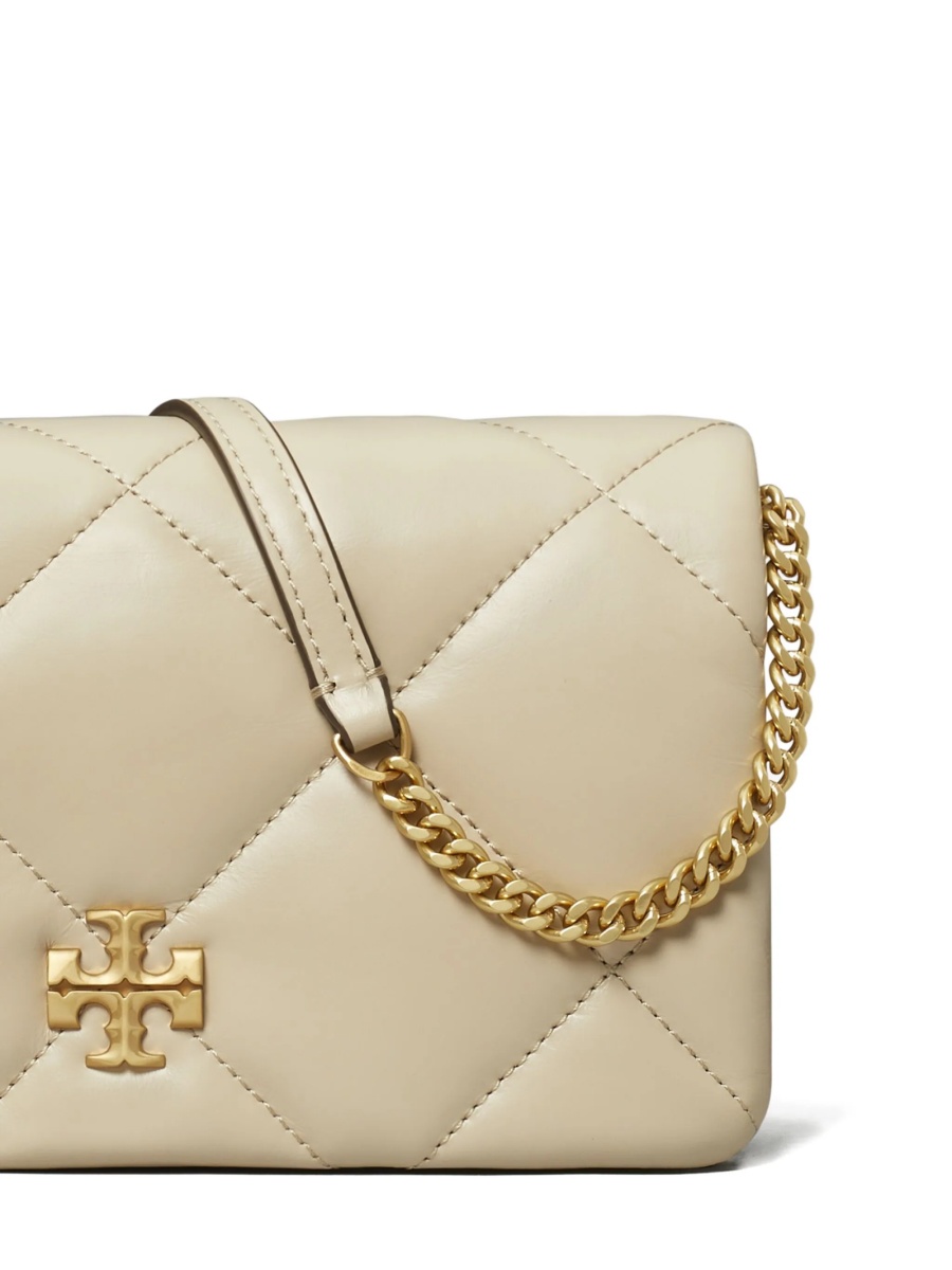 Geanta tip postas Tory Burch neutra din piele - Img 4
