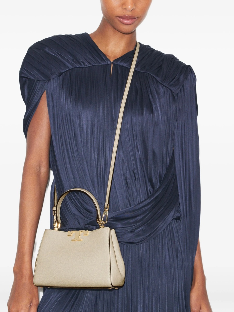 Geanta tip postas Tory Burch neutra din piele - Img 2