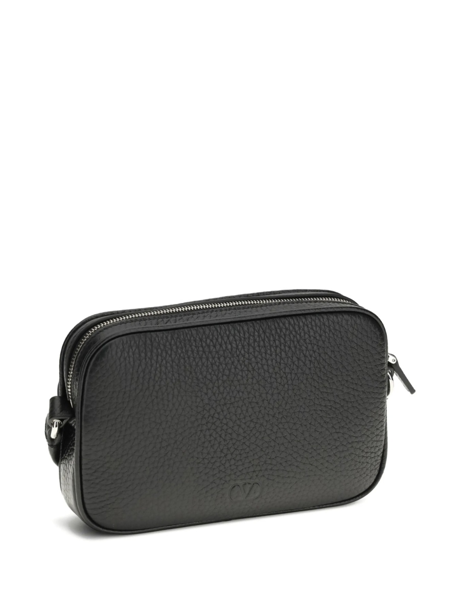Geanta tip postas Valentino Garavani Rockstud neagra din piele - Img 3