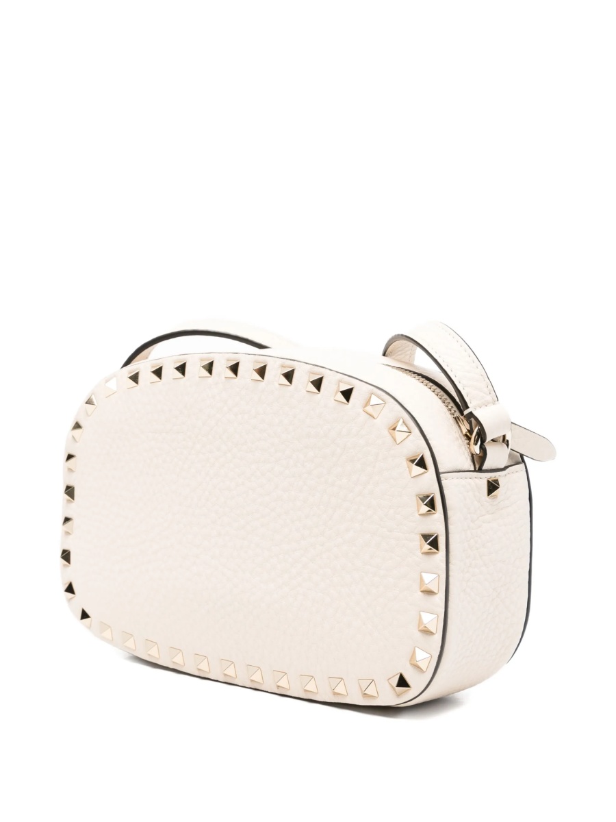Geanta tip postas Valentino Garavani Rockstud neutra din piele - Img 3
