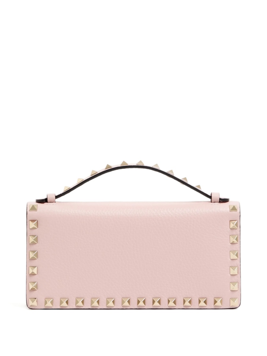 Geanta tip postas Valentino Garavani Rockstud roz din piele - Img 2