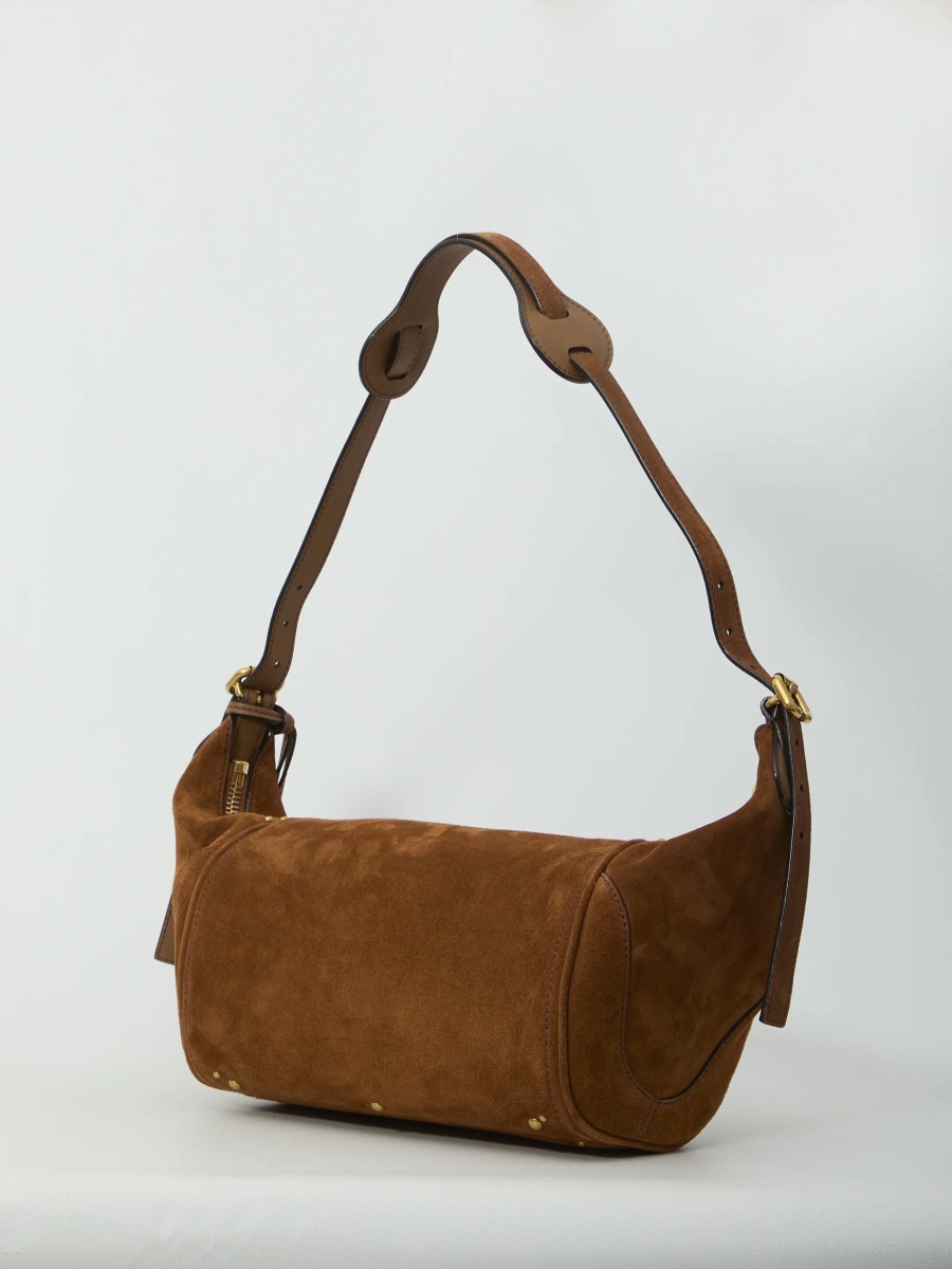 Genti Paddington Suede Crossbody Bag - Img 2