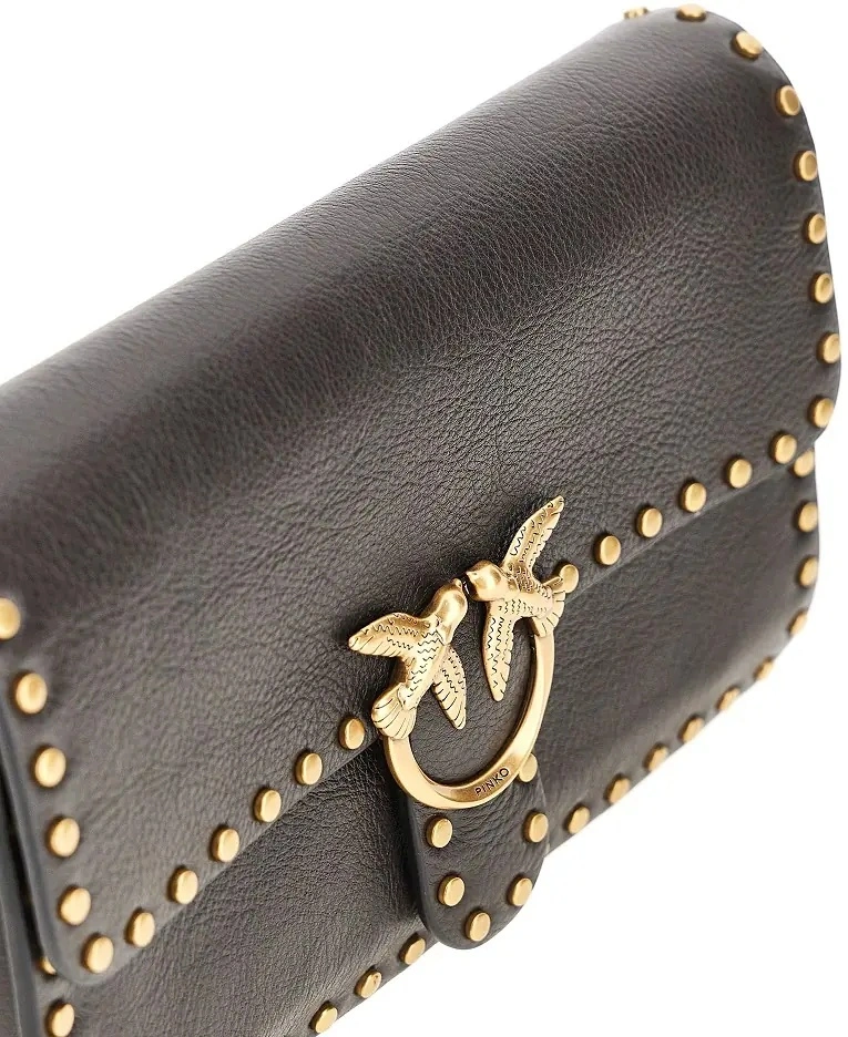 Genti Small 'Love One Slouchy' bag with studs - Img 4