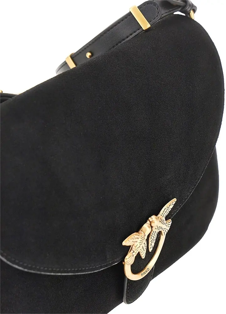 Genti Suede leather medium Love Bag Satchel bag - Img 4