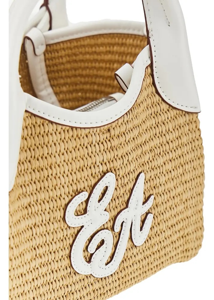 Genti Synthetic raffia mini shopping bag - Img 4