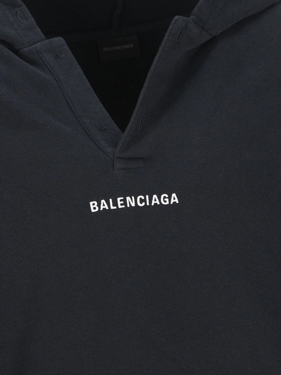 Hanorac Balenciaga negru - Img 3