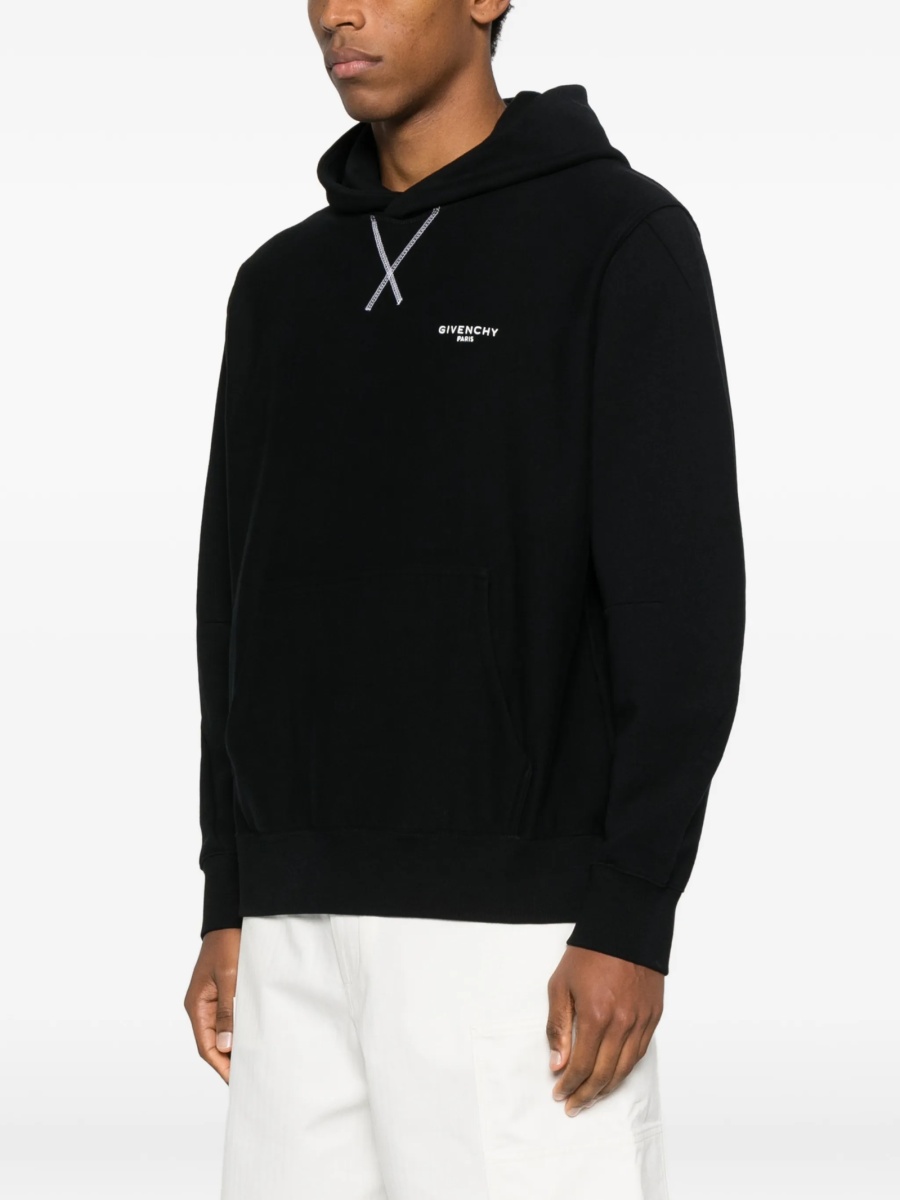 Hanorac Givenchy negru din bumbac - Img 3