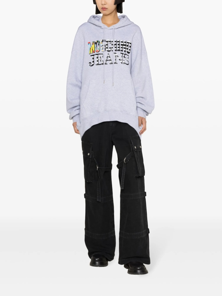 Hanorac MOSCHINO JEANS gri - Img 2
