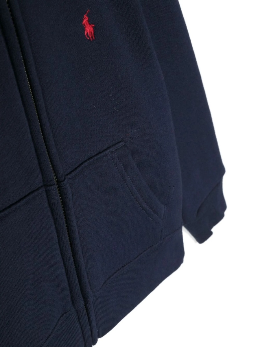 Hanorac Ralph Lauren albastru din polyester si bumbac - Img 3