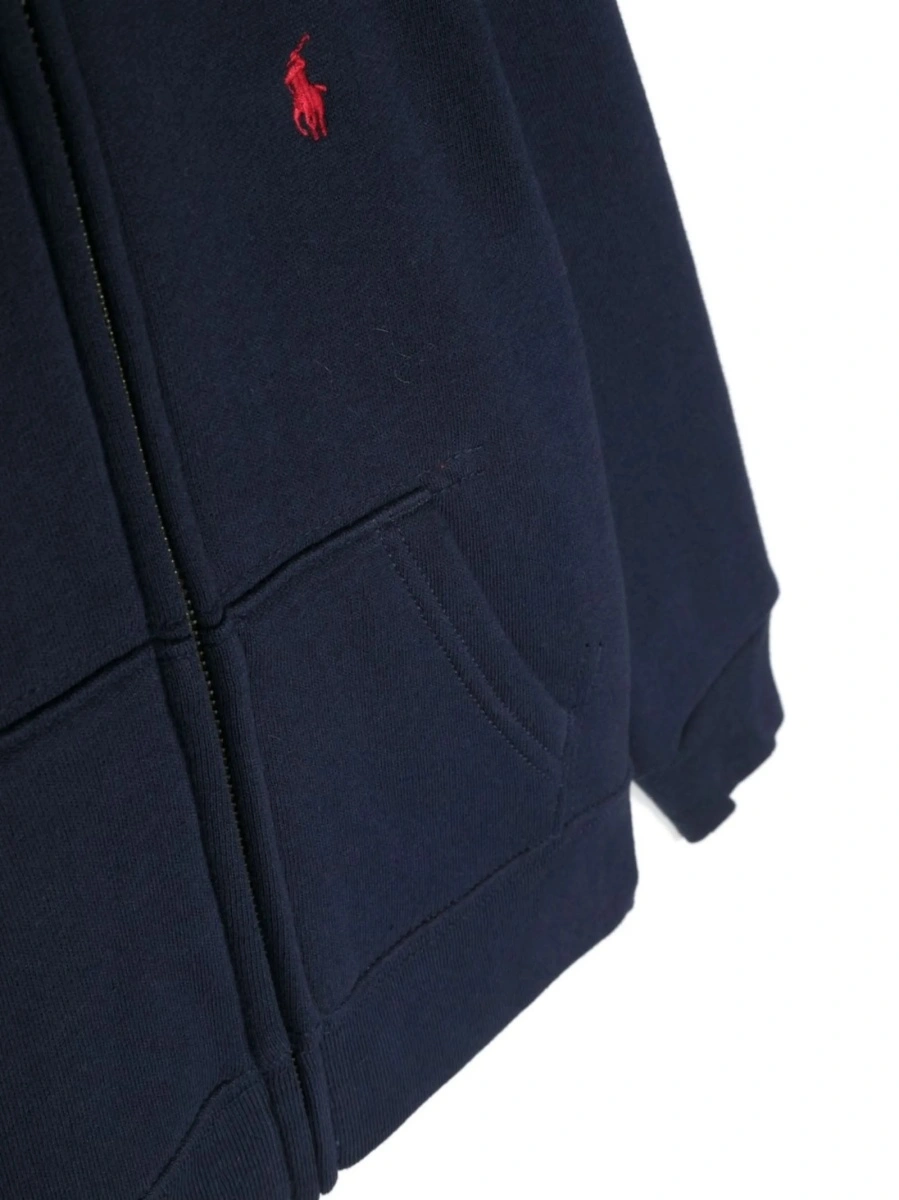 Hanorac Ralph Lauren albastru din polyester si bumbac - Img 3