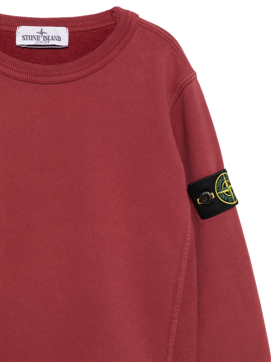 Hanorac Stone Island rosu din bumbac - Img 3