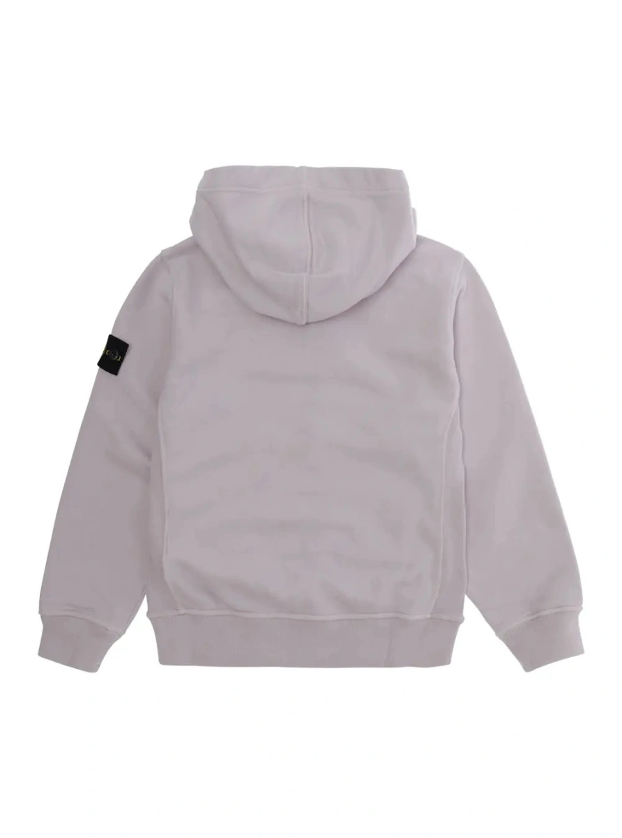 Hanorac Stone Island roz din bumbac - Img 2