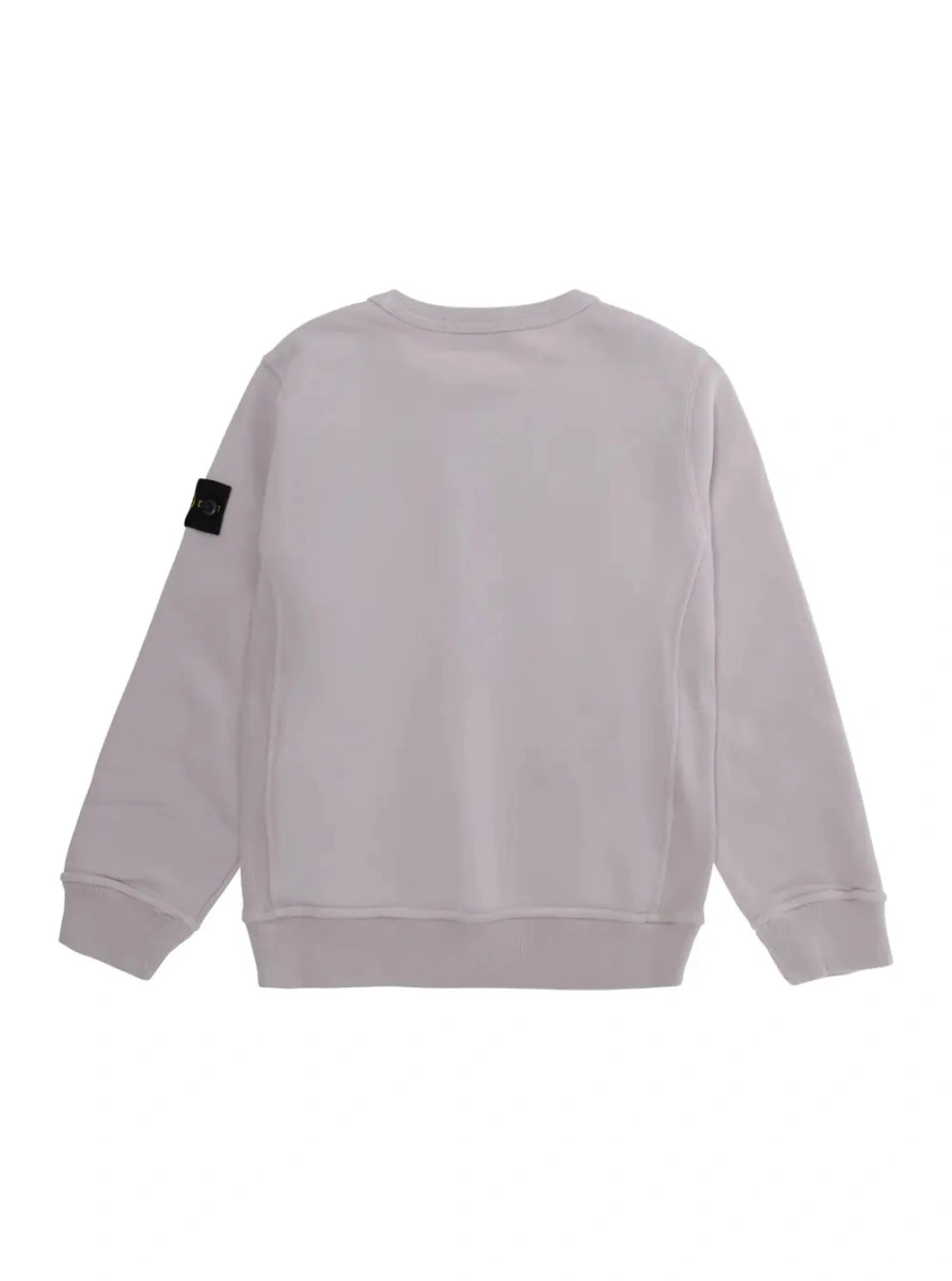 Hanorac Stone Island roz din bumbac - Img 2