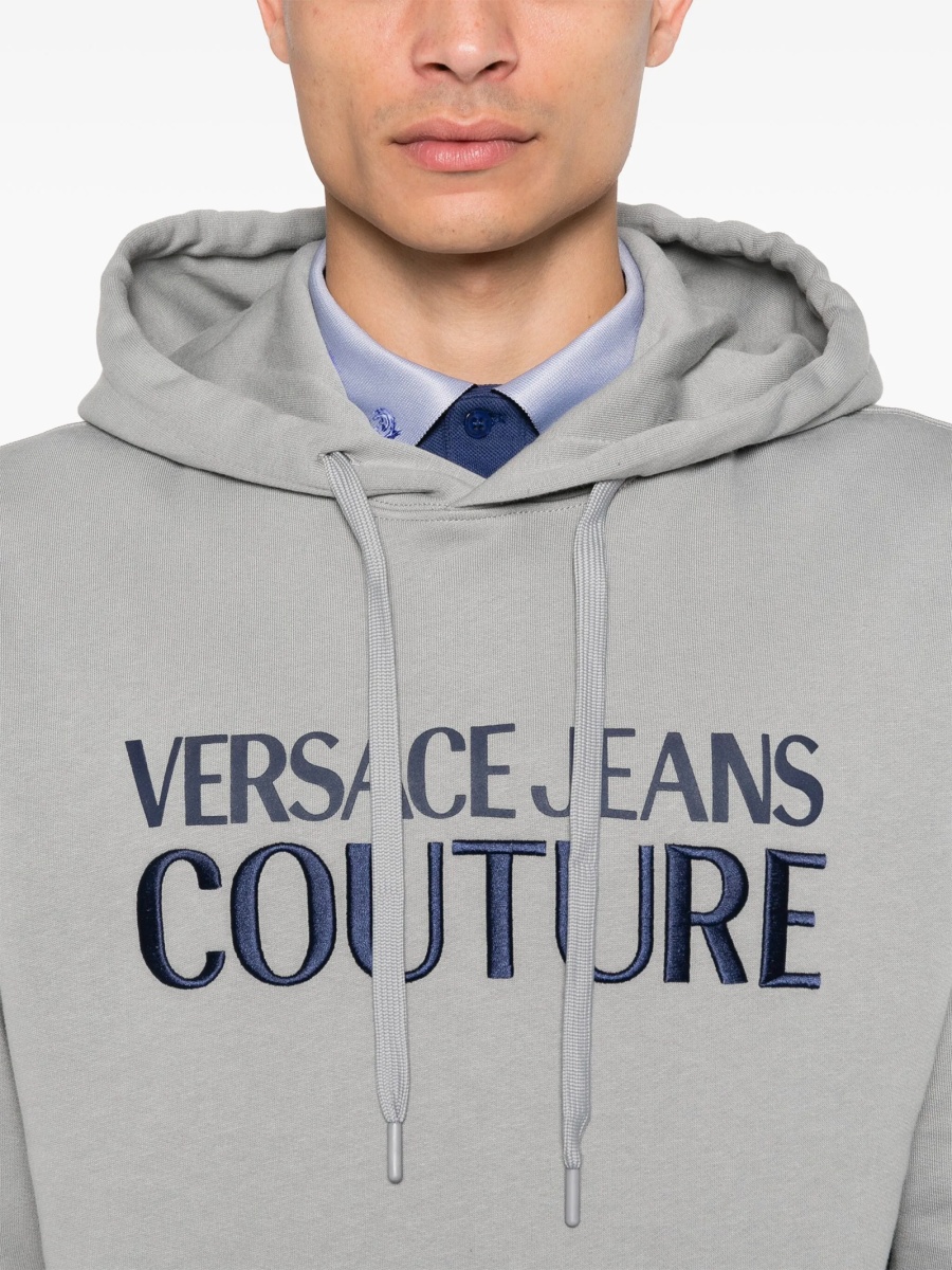 Hanorac Versace Jeans Couture gri - Img 5