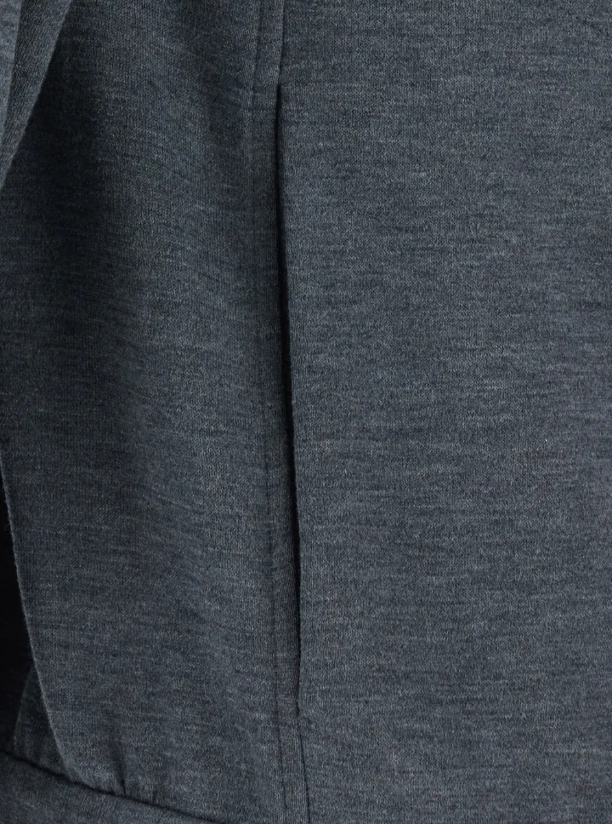 Hanorace Gray Hooded Sweatshirt in Blend Cotton for Women - Img 3