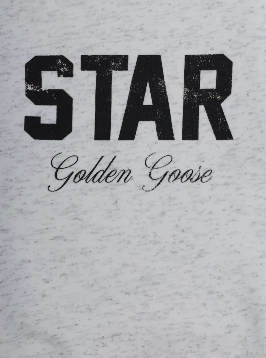 Hanorace Sweatshirt STAR BOY'S CREW NECK SWEATSHIRT with patch and print in cotton Gray Boy - Img 3