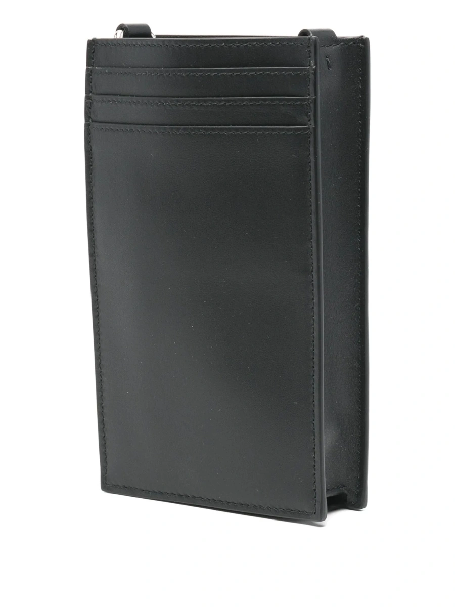 Husa mobil Alexander McQueen neagra din piele - Img 2