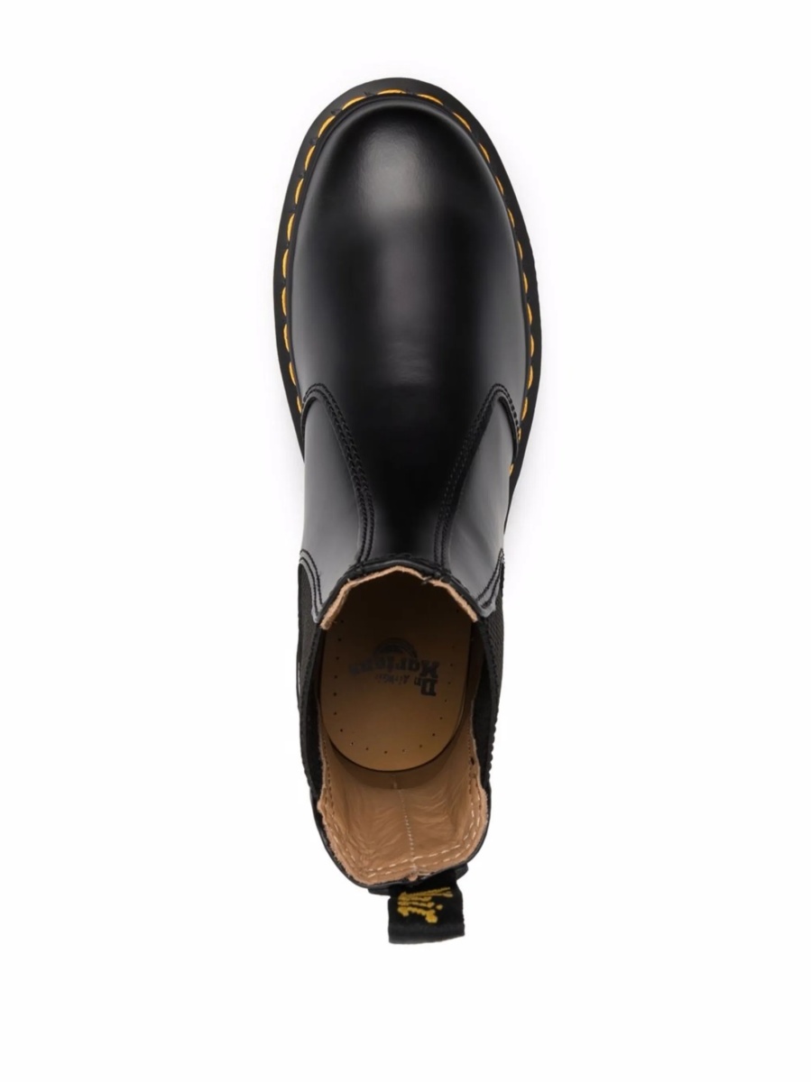 Incaltaminte Dr. Martens neagra din material textil si piele - Img 4