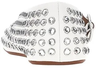 Incaltaminte Strass-embellished leather ballerinas - Img 3